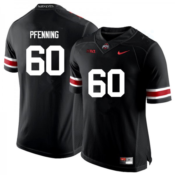Ohio State Buckeyes #60 Blake Pfenning Men Player Jersey Black OSU45596
